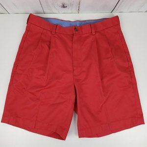 Brooks Brothers W 33 Red 346 Pleated Front LightWeight Advantage Chino Shorts